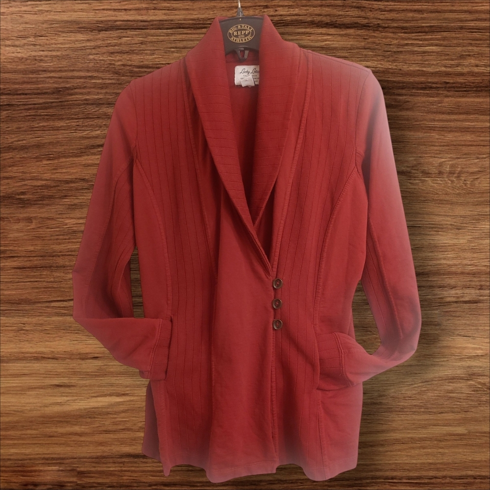 Lucky Brand Rich Red Women's Knitwear Blazer
